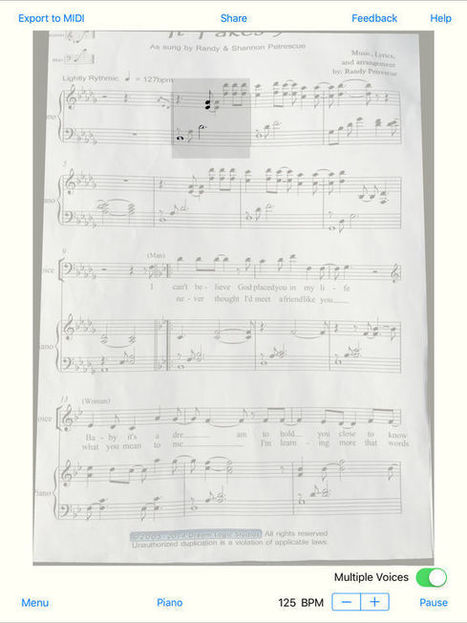 Sheet Music Scanner - Score Player on the App Store | Miscel·lània iEducoMusic@l | Scoop.it