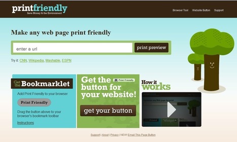 Imprimir o crear un PDF de una página web: PrintFriendly | Educación, TIC y ecología | Scoop.it