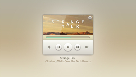 Music Player Widget - 365psd | G-Tips: Design Ressources | Scoop.it