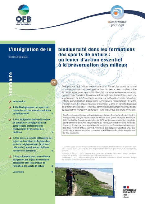 L’intégration de la biodiversité dans les formations des sports de nature : un levier d’action essentiel à la préservation des milieux | Biodiversité | Scoop.it