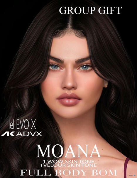 Moana Skin & Shape October 2023 Group Gift by WOW Skins | Teleport Hub - Second Life Freebies | Second Life Freebies | Scoop.it