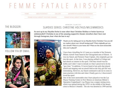 SLAYDIES SERIES: CHRISTINE HOLTHUS/MILSIMMEDIC5 - Femme Fatale Airsoft! | Thumpy's 3D House of Airsoft™ @ Scoop.it | Scoop.it