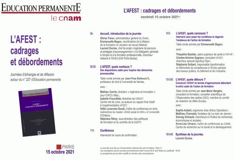 15/10/21 - Paris - L'Afest : cadrages et débordements | Formation : Innovations et EdTech | Scoop.it