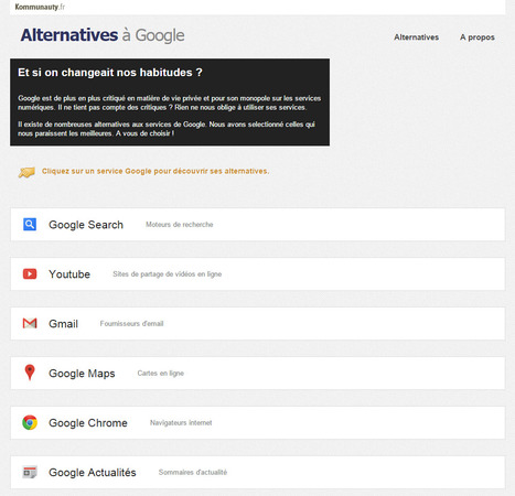 kommunauty.fr | Alternatives à Google | Time to Learn | Scoop.it