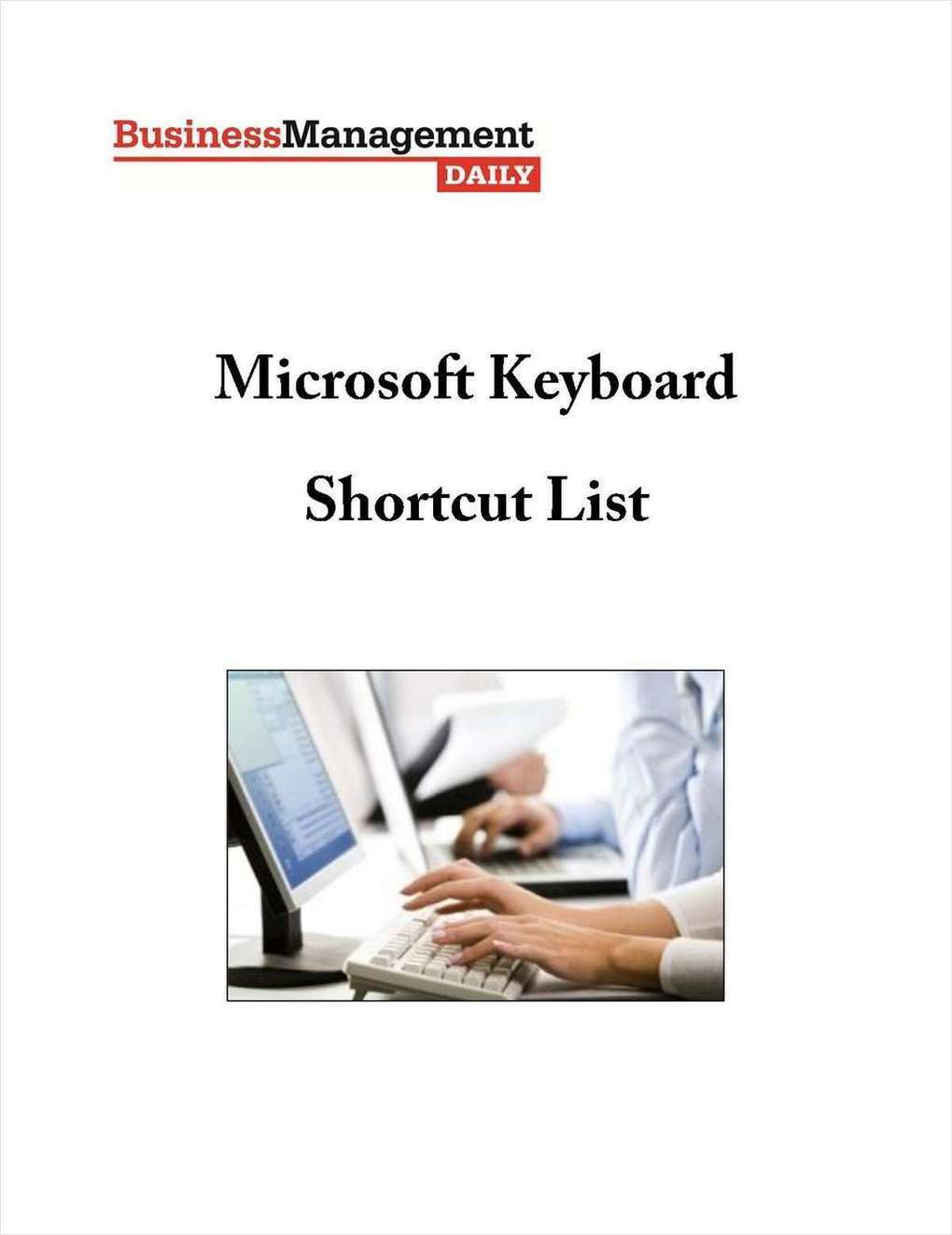 Microsoft Keyboard Shortcut List Free Tips and ...