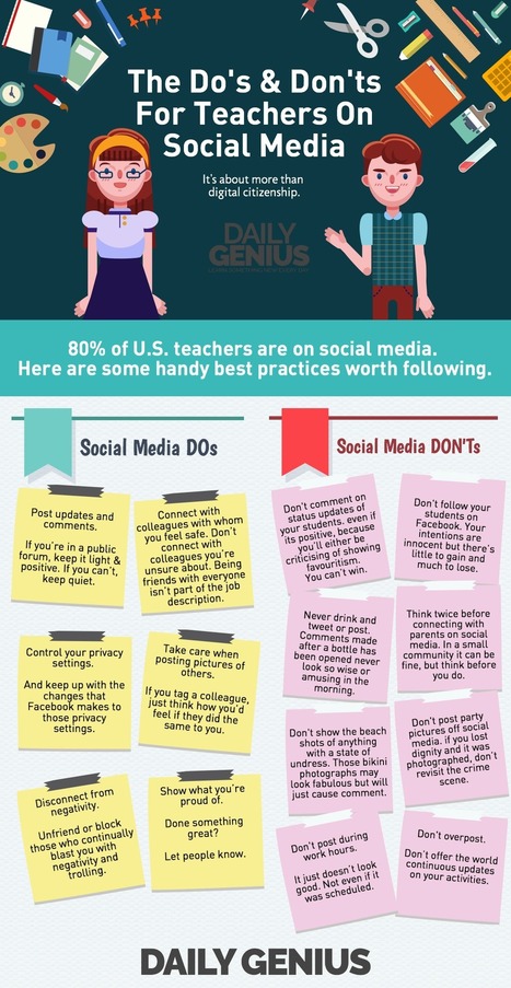 The DOs and DON'Ts for teachers on social media - Daily Genius | 21st Century Learning and Teaching | Scoop.it