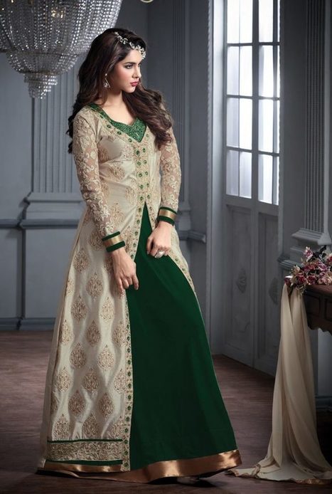 zipker anarkali suits