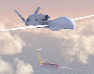 Absent du Bourget, le futur drone de surveillance maritime MQ-4C Triton de Northrop Grumman sera bien présent au salon de Waddington (UK) | Newsletter navale | Scoop.it