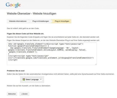 Die eigene WordPress Webseite mit Google Translate übersetzen ohne dabei ein Plugin zu verwenden | Wordpress-Webdesign | Scoop.it