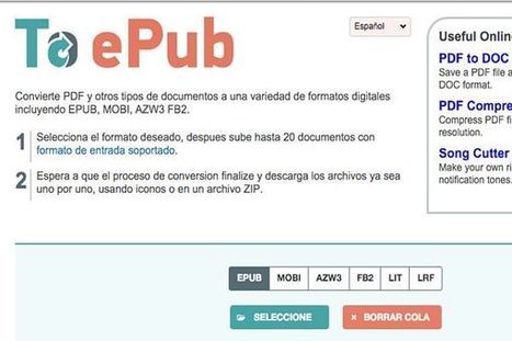 ToEpub, convierte online PDF a ePub | TIC & Educación | Scoop.it