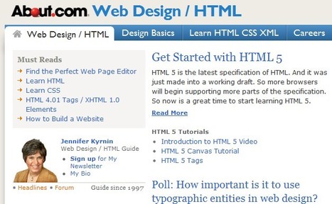 Web Design - HTML XML - Web Development - Web Site Design | Free Tutorials in EN, FR, DE | Scoop.it