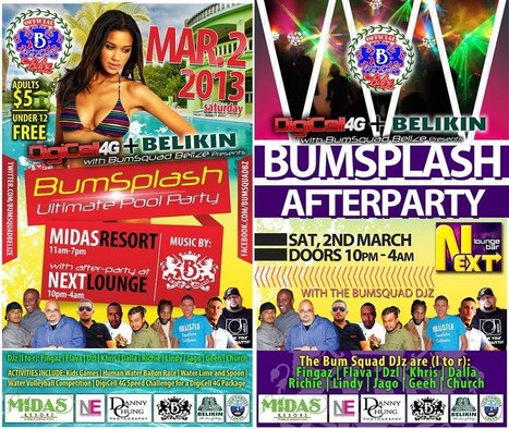 Bumsplash Ultimate Pool Party Saturday | Cayo Scoop!  The Ecology of Cayo Culture | Scoop.it