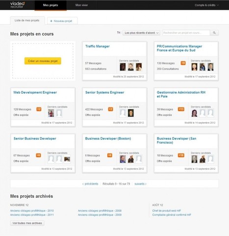 Viadeo dévoile son nouvel outil pour les recruteurs | Community Management | Scoop.it
