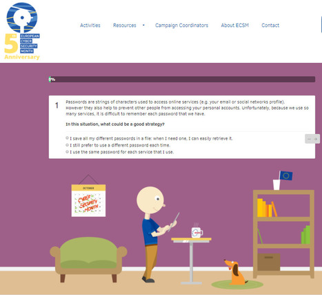 European CyberSecurity Month | Take the QUIZ | Level 1 — ECSM | 21st Century Learning and Teaching | Scoop.it