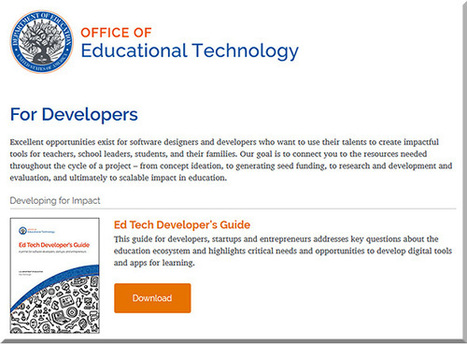 U.S. Dept of Education introduces a new Ed Tech Developer’s Guide | Information and digital literacy in education via the digital path | Scoop.it