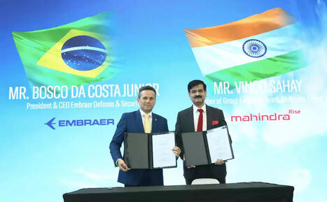 Embraer et le groupe Mahindra forment une alliance stratégique pour introduire le C-390 Millennium en Inde | DEFENSE NEWS | Scoop.it