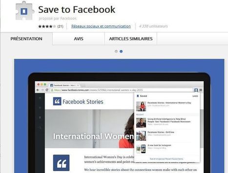 Facebook lance 2 extensions Chrome pour Sauvegarder et Partager sur le Web | Smartphones et réseaux sociaux | Scoop.it