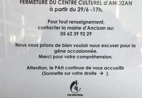 Fermeture du Centre culturel d'Ancizan  | Vallées d'Aure & Louron - Pyrénées | Scoop.it