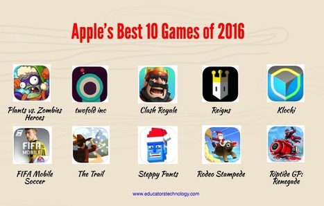 Apple's best ten games of 2016 | Creative teaching and learning | Scoop.it