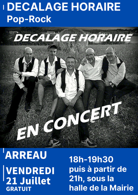 Concert du vendredi à Arreau avec le groupe Décalage Horaire | Vallées d'Aure & Louron - Pyrénées | Scoop.it