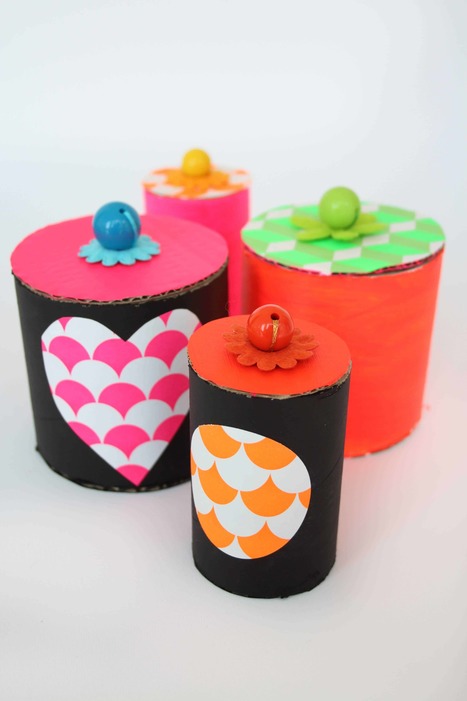 Diy: Paper Tube Jars | 1001 Recycling Ideas ! | Scoop.it