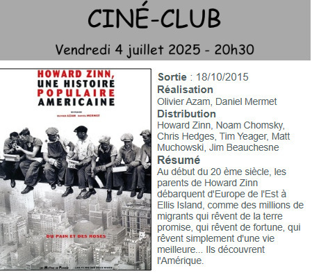 Soirée ciné-club à Ancizan le 4 juillet | Vallées d'Aure & Louron - Pyrénées | Scoop.it