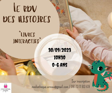 Rendez-vous des histoires à la Médiathèque d'Arreau le 30 septembre | Vallées d'Aure & Louron - Pyrénées | Scoop.it