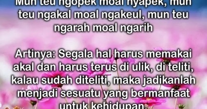 Kata Kata Bijak Sunda Lucu Terbaru