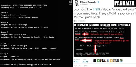 La dernière vidéo de Daesh est "bidonnée" selon Edward Snowden | ACTUALITÉ | Scoop.it