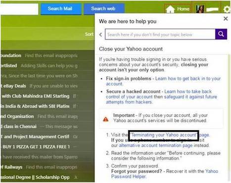 How To Delete Your Yahoo Mail Account Email