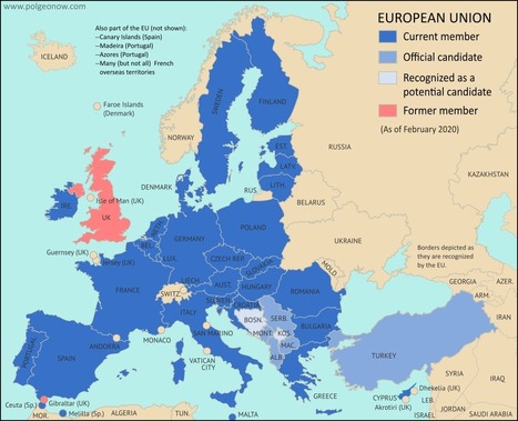Which Countries are in the European Union in 2020, Which Aren't, and Which Want to Join? | Geography Education | Scoop.it