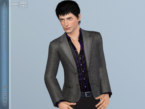 Chanel suit for male << R2M Creations | Les Sims | Scoop.it