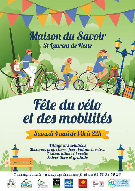 Fête du Vélo et des Mobilités à Saint-Laurent de Neste le 4 mai | Vallées d'Aure & Louron - Pyrénées | Scoop.it
