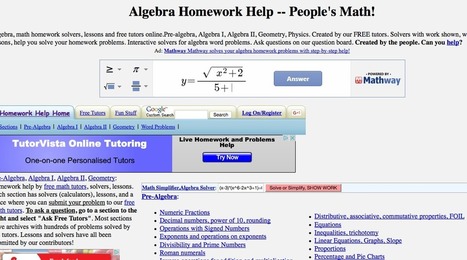 help math homework websites