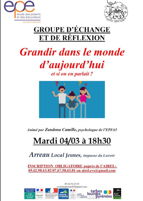 "Grandir dans le monde d'aujourd'hui" à Arreau le 4 mars | Vallées d'Aure & Louron - Pyrénées | Scoop.it