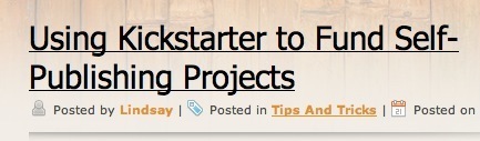 Fund Your Next eBook Publishing Project with Kickstarter | Lindsay Buroker | eBook Publishing World | Scoop.it