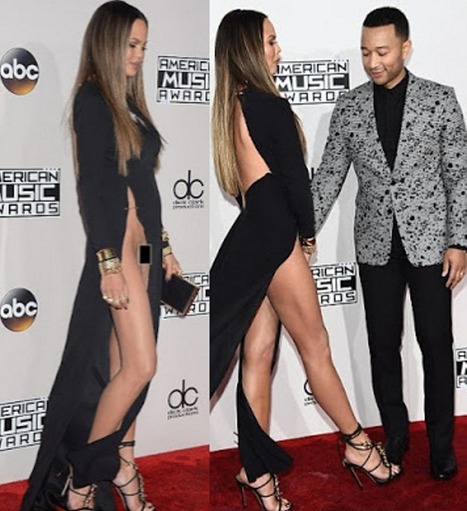 Chrissy Teigen Pokes Fun Of Her Wardrobe Malfun