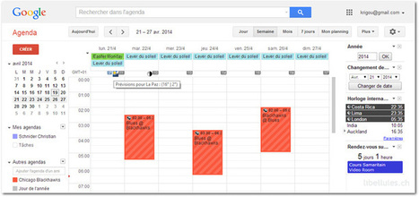 Personnalisez votre agenda Google - Le blog de libellules.ch | information analyst | Scoop.it