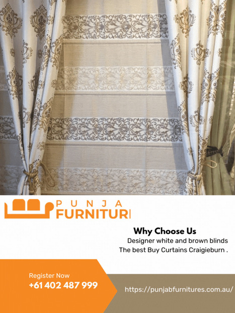  Buy Designer white and brown blinds | Punjab Furniture | Scoop.it