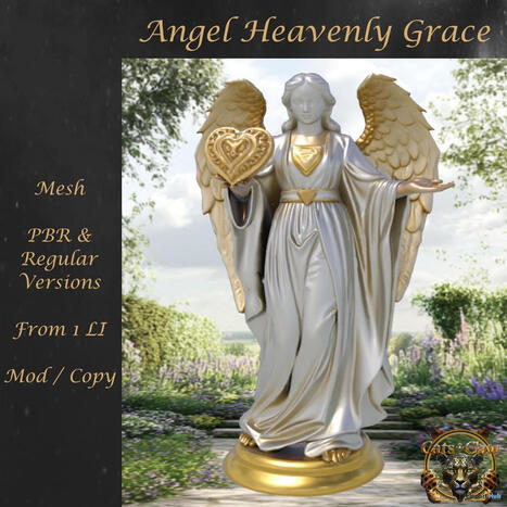 Angel Heavenly Grace Statue March 2026 Group Gift by Cats Claw Designs | Teleport Hub - Second Life Freebies | Second Life Freebies | Scoop.it