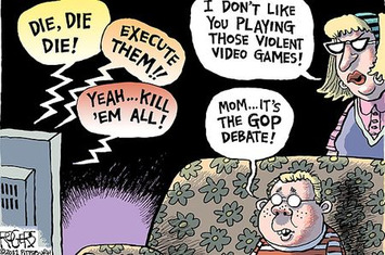 This Week In Education: Cartoon: Violent Video Games Vs. The GOP Debates | Machinimania | Scoop.it