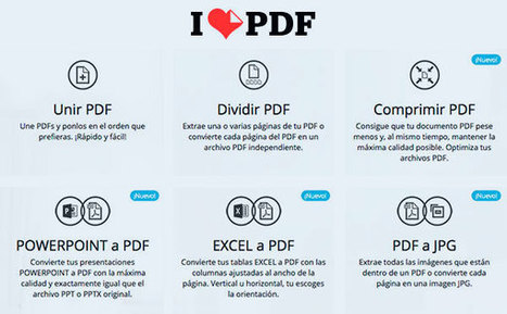 I Love PDF: una gran herramienta para convertir y gestionar archivos PDF | TIC & Educación | Scoop.it