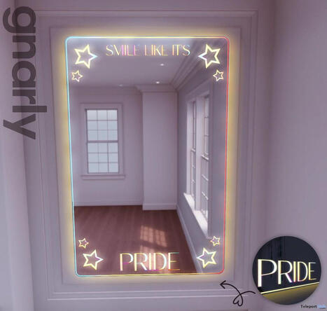 Pride Mirror PBR June 2026 Gift by Gnarly. | Teleport Hub - Second Life Freebies | Teleport Hub | Scoop.it