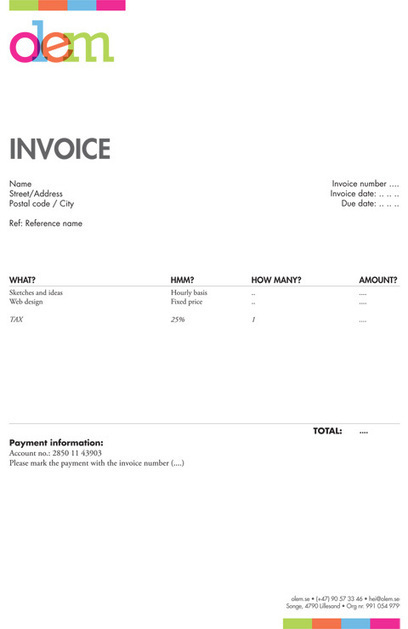 Invoice Like A Pro: Examples and Best Practices | Smashing Magazine | Filemaker Info | Scoop.it