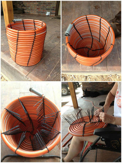 1 Old Garden Hose and 201 Zip Ties | 1001 Recycling Ideas ! | Scoop.it