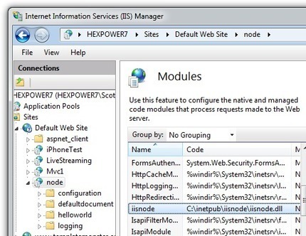 Installing and Running node.js applications within IIS on Windows - Are you mad? | JavaScript for Line of Business Applications | Scoop.it