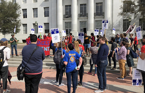 Students rally for cost of living adjustment, reopened bargaining | PSLabor:  Your Union Free Advantage | Scoop.it
