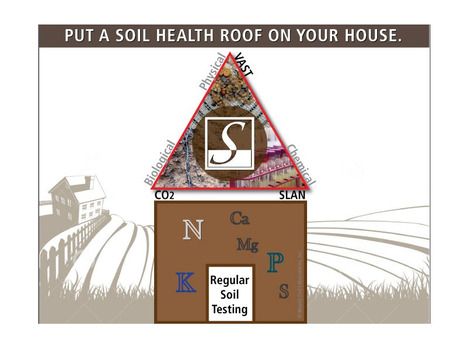 Mettez un toit sur votre sol (maison) : sans l'analyse de la santé des sols CO2-SLAN-VAST votre bulletin d'analyse de terre n'est pas complet, dit SOLVITA ! | MOF matière organique réactive du sol | Scoop.it