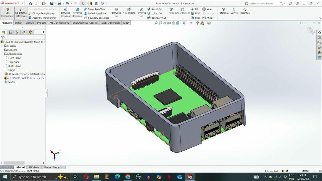 MEMBUAT NAMETAG 3 D DAN CASING RASPBERRY PI DEN...