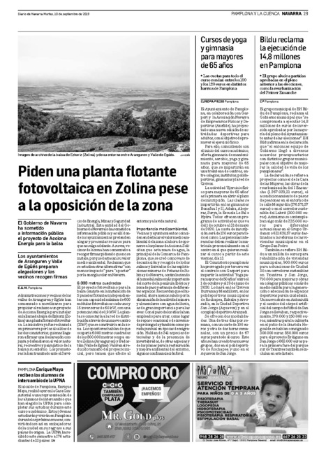 Piden una planta flotante fotovoltaica en Zolina pese a la oposición de la zona | Ordenación del Territorio | Scoop.it